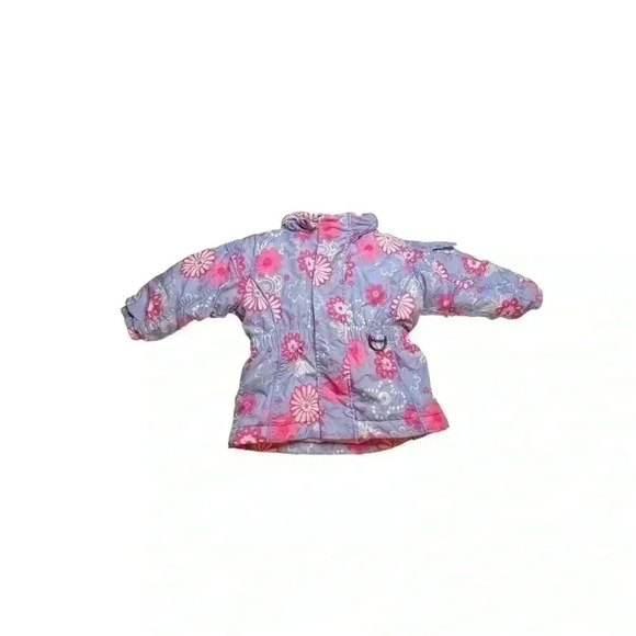L.L. BEAN GIRLS LINED JACKET•Purple, Hit Pink and Light Pink•Like New!! - Picture 2 of 8